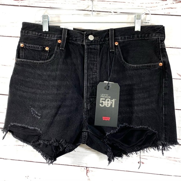 Levi's Pants - Levis 501 Shorts High Rise Distressed Size 33